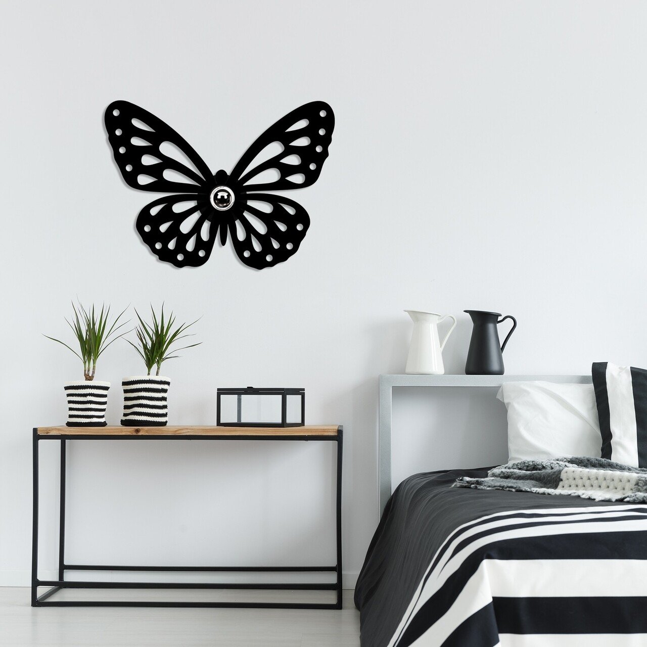 Lampa de perete, Shadow, 599 - A, E27, 100 W, metal/MDF, negru - imagine 7